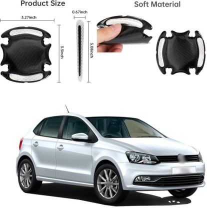 Car Door Handle Protector for Grip Cups 4Pcs Nevay Universal Carbon Fiber Auto Door Handle Film Stickers 