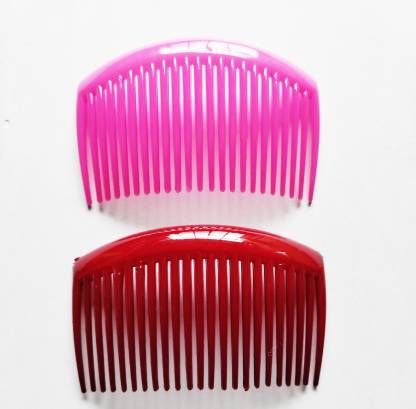 Creeknest Hair Comb Pack of 2 Pcs RED & PINK Clip Hair Clip Price in India  - Buy Creeknest Hair Comb Pack of 2 Pcs RED & PINK Clip Hair Clip online