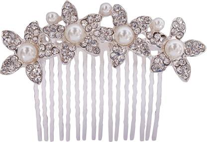 Vogue Hair Accessories Wedding Party Fancy Comb Hair Clip Price in India -  Buy Vogue Hair Accessories Wedding Party Fancy Comb Hair Clip online at  