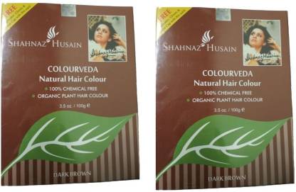 Shahnaz Husain Colourveda Natural Hair Colour Dark Brown (Pack of 2) , Dark  Brown - Price in India, Buy Shahnaz Husain Colourveda Natural Hair Colour  Dark Brown (Pack of 2) , Dark