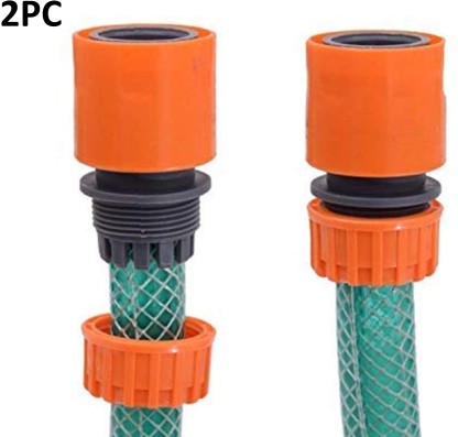 BeGrit Garden Hose Pipe One Way Adapter Tap Connector Fitting for Irrigation 2-Pack 