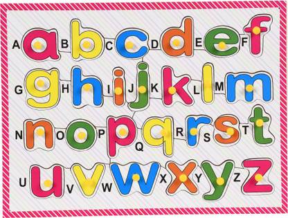 Ijarp Wooden Knowledge Of Small Alphabet Letter With Knobs Word Games Board Game For Learning Kids Boys Girls Age 2 Tray Puzzle Price In India Buy Ijarp Wooden Knowledge Of Small