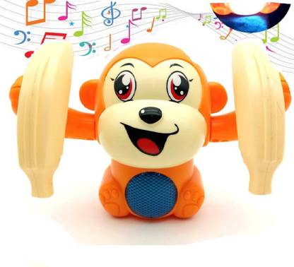 Nizomi Musical 360 Degree Jumping Monkey Toy For Baby Toy Made In Safe Non Toxic Attractive