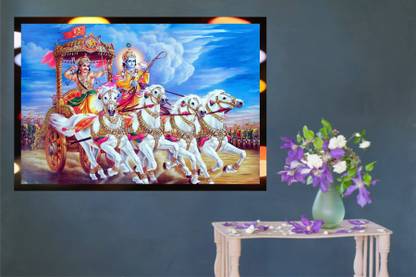 skgraphics 51 cm Arjun and krishna Waterproof wallpaper/poster (pvc vinyl multicolor decorative sticker size:-75x51cm) Self Adhesive Sticker Price in India - Buy skgraphics 51 cm Arjun and krishna Waterproof wallpaper/poster (pvc vinyl skgraphics 51 cm Arjun and krishna Waterproof wallpaper/poster (pvc vinyl multicolor decorative sticker size:-75x51cm) Self Adhesive Sticker Price in India - Buy skgraphics 51 cm Arjun and krishna Waterproof wallpaper/poster (pvc vinyl