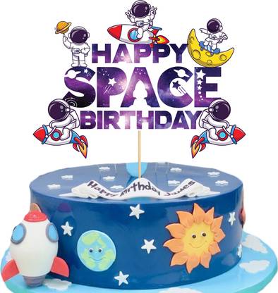 Zyozi Space Birthday Cake Topper Space Birthday Cake Decoration Space Cupcake Decoration Rocket Cake Decoration Astronaut Cake Decoration Cake Topper Price In India Buy Zyozi Space Birthday Cake Topper Space Birthday