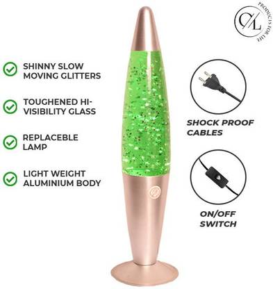 Onelife Green Motion Glitter Lava Lamp 16 Inch Day Night With Soft In Clear Fluid Warm Romantic Sensory Calming Rocket India Onelife Green Motion Glitter Lava, Are Lava Lamps Soothing