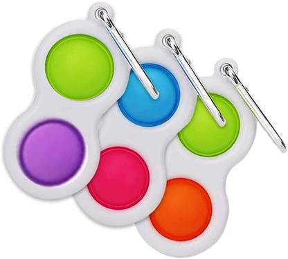 Kaaple Pop It Fidget Toy Sensory Toys For Kids Relaxing Toys For Adults Satisfying Toy Push Pop Bubble Fidget Toy Simple Dimple Multipurpose Keychain Pack Of 2 Key Chain Price In India