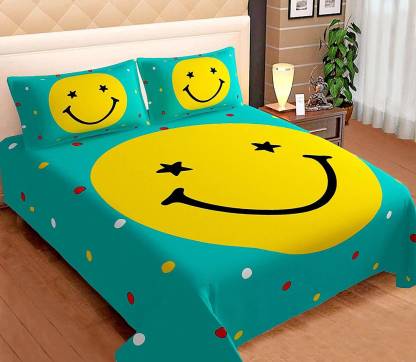 160 TC Cotton Double Cartoon Bedsheet Price in India - Buy 160 TC Cotton Double  Cartoon Bedsheet online at 