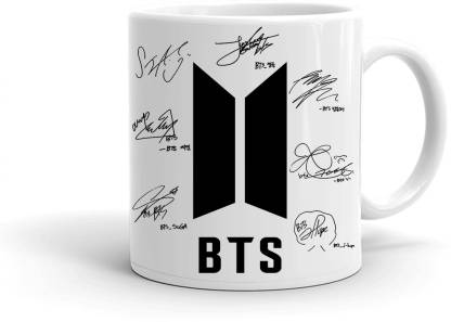 Clapcart BTS Sign (Background White) Printed Ceramic Coffees For BTS Lovers  Ceramic Coffee Mug Price in India - Buy Clapcart BTS Sign (Background White)  Printed Ceramic Coffees For BTS Lovers Ceramic Coffee