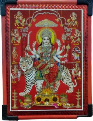 Frame Dharmik Dharmik photo framess Durga mata Religious Frame Price in India - Buy ...
