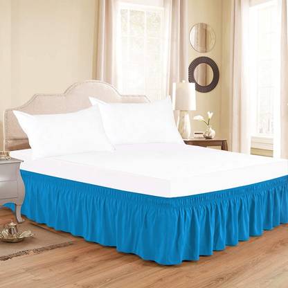 Mammayo Fitted Single Size Bed Skirt In India At Flipkart Com Mammayo Fitted Single Size Bed Skirt, Turquoise King Size Bed Skirt