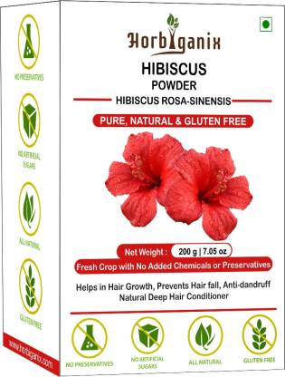 Horbiganix Hibiscus Powder for Hair Growth | Pure & Natural | Hibiscus  Flower Powder for Hair - Price in India, Buy Horbiganix Hibiscus Powder for Hair  Growth | Pure & Natural |