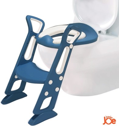 Toddler Potty Training Toilet Seat Potty Training Seat with Ladder Potty Seat Potty Chair Lake Blue 