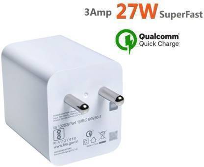 HIMOCEAN Supercharge  A Mobile 27W Superfast Charger (Sonic Charge  Adapter) 3 A Mobile Charger FOR MI SERIES Charger with Detachable Cable -  HIMOCEAN : 