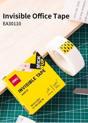 Flipkart Com Deli Double Sided Thin Invisible Tape Strong Adhesive Non Toxic Acrylic Glue With Low Odor Writable Easy To Tear Transparent Double Sided Tape For Sticking Fixing Sealing And Correction Art