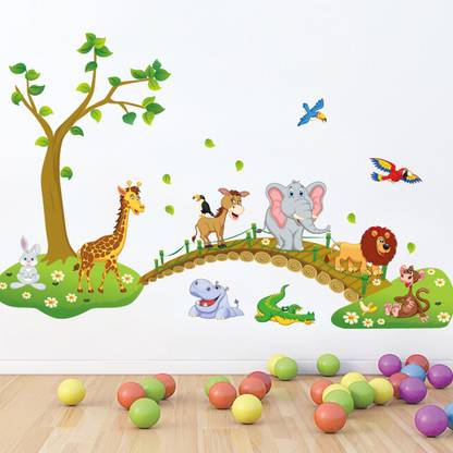 Flipkart SmartBuy 140 cm Wall Animals Cartoon Jungle Friends Over Bridge Nursery School Decals Self Adhesive Sticker Price in India - Buy Flipkart SmartBuy 140 cm Wall Animals Cartoon Jungle Friends Over Flipkart SmartBuy 140 cm Wall Animals Cartoon Jungle Friends Over Bridge Nursery School Decals Self Adhesive Sticker Price in India - Buy Flipkart SmartBuy 140 cm Wall Animals Cartoon Jungle Friends Over
