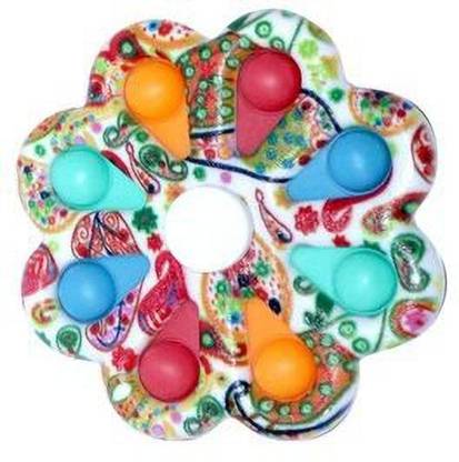 2 pezzi Fidget Spinner Sensory Spinner giocattolo antistress Bubble Sensory Toy Push Pop Fidget Toy semplice spinner per bambini e adulti
