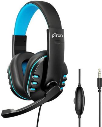PTron SOUND-STER GAMING HEADPHONE ( BLACK,BLUE ) Wired Headset