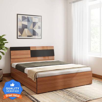 Bharat Lifestyle Rome Exotic Teak Engineered Wood Queen Box Bed In India At Flipkart Com Bharat Lifestyle Rome Exotic Teak, Exotic King Size Beds