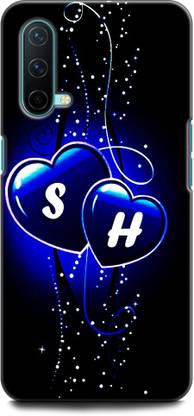 WallCraft Back Cover for OnePlus Nord CE 5G S H, S LOVES H, NAME, LETTER,  ALPHABET, SH LOVE, HART, BLUE - WallCraft : 