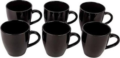 ufengke Black Deer Ceramics Tea set,Gray Porcelain Coffee Tea Set,One Coffee Pot,Set of Six Coffee Tea Cup with Tray 