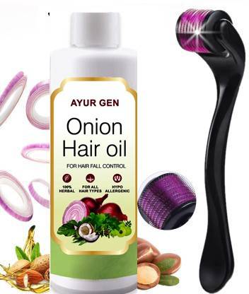 Ayurgenharbal Onion Hair Oil Anti hair fall and Fast Hair growth Red Onion  Hair oil Onion