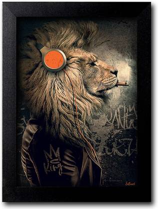 Blue Nexus Classic Funny Lion Attitude Wall Poster with Wall Frame Wall Stickers Room Art Poster_FBNWPA68 Digital Reprint 12 inch x 9 inch Painting Price in India - Buy Blue Nexus Classic Blue Nexus Classic Funny Lion Attitude Wall Poster with Wall Frame Wall Stickers Room Art Poster_FBNWPA68 Digital Reprint 12 inch x 9 inch Painting Price in India - Buy Blue Nexus Classic