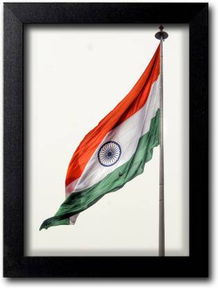 Blue Nexus Indian Tiranga Patriotic Wall Poster with Wall Frame Wall  Stickers Room Art Poster_FBNWPIND22 Digital Reprint 12 inch x 9 inch  Painting Price in India - Buy Blue Nexus Indian Tiranga