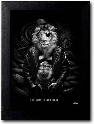 Blue Nexus Classic Funny Lion Attitude Wall Poster with Wall Frame Wall Stickers Room Art Poster_FBNWPA70 Digital Reprint 12 inch x 9 inch Painting Price in India - Buy Blue Nexus Classic Blue Nexus Classic Funny Lion Attitude Wall Poster with Wall Frame Wall Stickers Room Art Poster_FBNWPA70 Digital Reprint 12 inch x 9 inch Painting Price in India - Buy Blue Nexus Classic