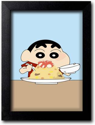 Blue Nexus Shinchan Funny Cartoon Poster Wall Poster with Wall Frame Wall  Stickers Room Art Poster_FBNWPK206 Digital Reprint 12 inch x 9 inch  Painting Price in India - Buy Blue Nexus Shinchan