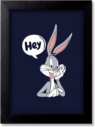 Blue Nexus Bugs Bunny Looney tunes Cartoon Poster Wall Poster with Wall  Frame Wall Stickers Room Art Poster_FBNWPK79 Digital Reprint 12 inch x 9  inch Painting Price in India - Buy Blue