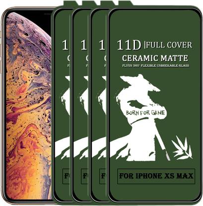 Flyon Edge To Edge Tempered Glass For Iphone Xs Max 11 Pro Max Matte Transparent Anti Glare Gaming Screen Protector Flyon Flipkart Com