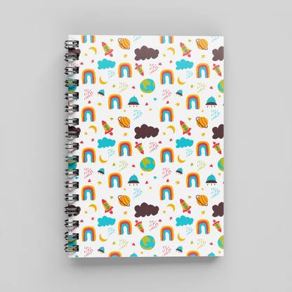 CrazyMuch Space Illustration A5 Note Book Unruled 160 