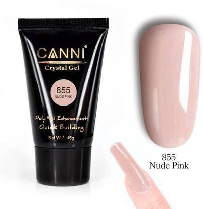 THR3E STROKES CANNII Crystal Professional 45gm Nude Pink Polygel tubes  Polygel For Nails Extensions Finger nail art Manicure Acrylic gel Varnish  hybrid UV Poly gel Nude Pink - 855 - Price in