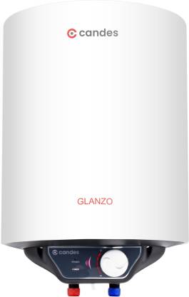 Candes 25 L Storage Water Geyser (Glanzo Glassline, White)