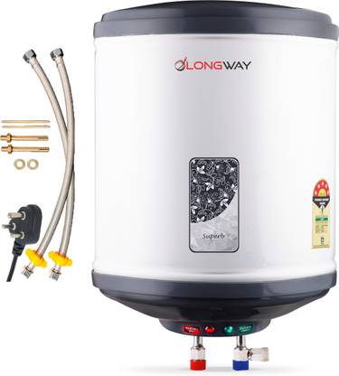 Longway 25 L Storage Water Geyser (Superb, Gray)