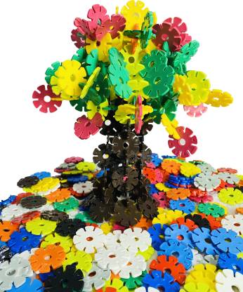 300 Pieces Plastic Interlocking Discs Puzzles Great Creative Constructive Toy