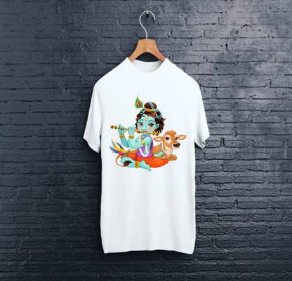 Graphic Print Couple White T-Shirt