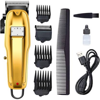 KEM EY Electric Hair Trimmer Professional Rechargeable Hair Clipper, Hair  cutting Machine Trimmer 210 min Runtime 4 Length Settings Price in India -  Buy KEM EY Electric Hair Trimmer Professional Rechargeable Hair