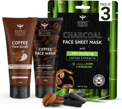 BOMBAY SHAVING COMPANY Coffee Facial Glow Kit For Men & Women  (3 Items in the set)