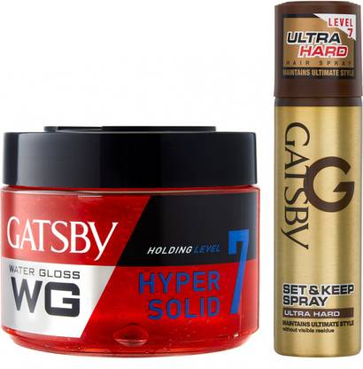 GATSBY Water Gloss Hyper Solid 300gm with Ultra Hard Hair Spray 66ml Hair Gel - Price in India, Buy GATSBY Water Gloss Hyper Solid 300gm with Ultra Hard Hair Spray 66ml Hair GATSBY Water Gloss Hyper Solid 300gm with Ultra Hard Hair Spray 66ml Hair Gel - Price in India, Buy GATSBY Water Gloss Hyper Solid 300gm with Ultra Hard Hair Spray 66ml Hair
