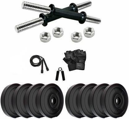 protoner 10kg adjustable dumbbells with gloves and hand gripper