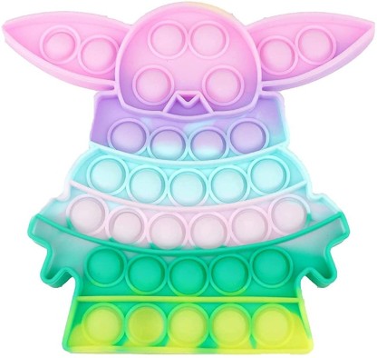 Autism Special Needs Stress Reliever Squeeze Sensory Tools to Relieve Emotional Stress for Kids Adults Silicone Yoda Simple dimple Tie-dye Push Bubble Fidget Toy 