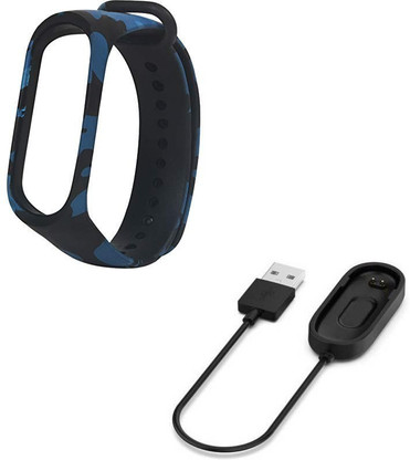 Like Star Charger + Army Blue Strap for MI Fitness Band Only For M4 Smart  Watch Band Strap Smart Band Strap Price in India - Buy Like Star Charger +  Army Blue