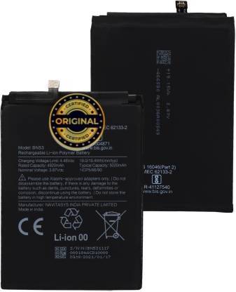 Wimax Mobile Battery For XIAOMI Mi BN-53 / Xiaomi Redmi Note 9 Pro