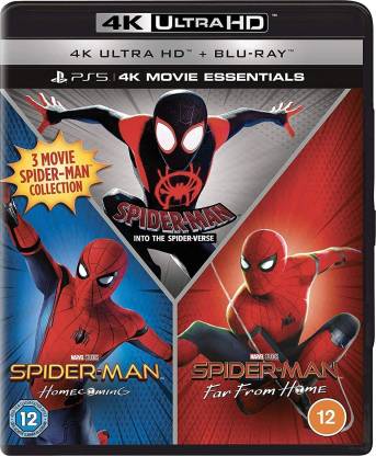 Spider-Man 3 Movie Collection: Spider-man Into the Spider-Verse + Spider-Man:  Homecoming +