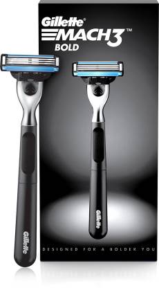 GILLETTE Mach3 Bold Razor + Cartridge (Mach3s most stylish shaver for men) - Price in India, Buy GILLETTE Mach3 Bold 1 Razor + 1 Cartridge (Mach3s most stylish shaver for