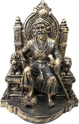 SADGURU ARTS Chhatrapati Shivaji Maharaj with Sinhasan Sitting Position ...