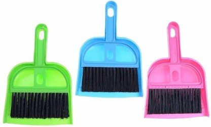 Haowul 2set Mini Dustpan and Brush Kit Plastic Cleaning Broom with Dustpan Small Cleaning Tools for Computer Keyboard Cars 