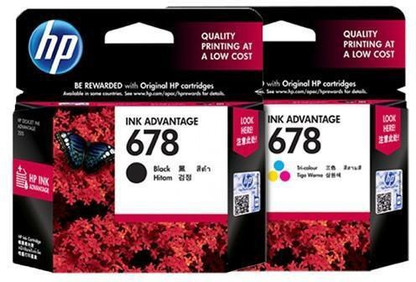 HP 678 COMBO Black + Tri Color Combo 